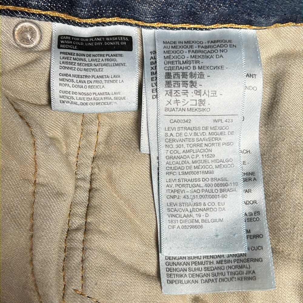 559‎ Relaxed Straight Fit Men's Jeans Size W42 L30 - Picture 4 of 12